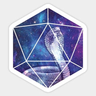 D20 Snake Bright Soul Sticker